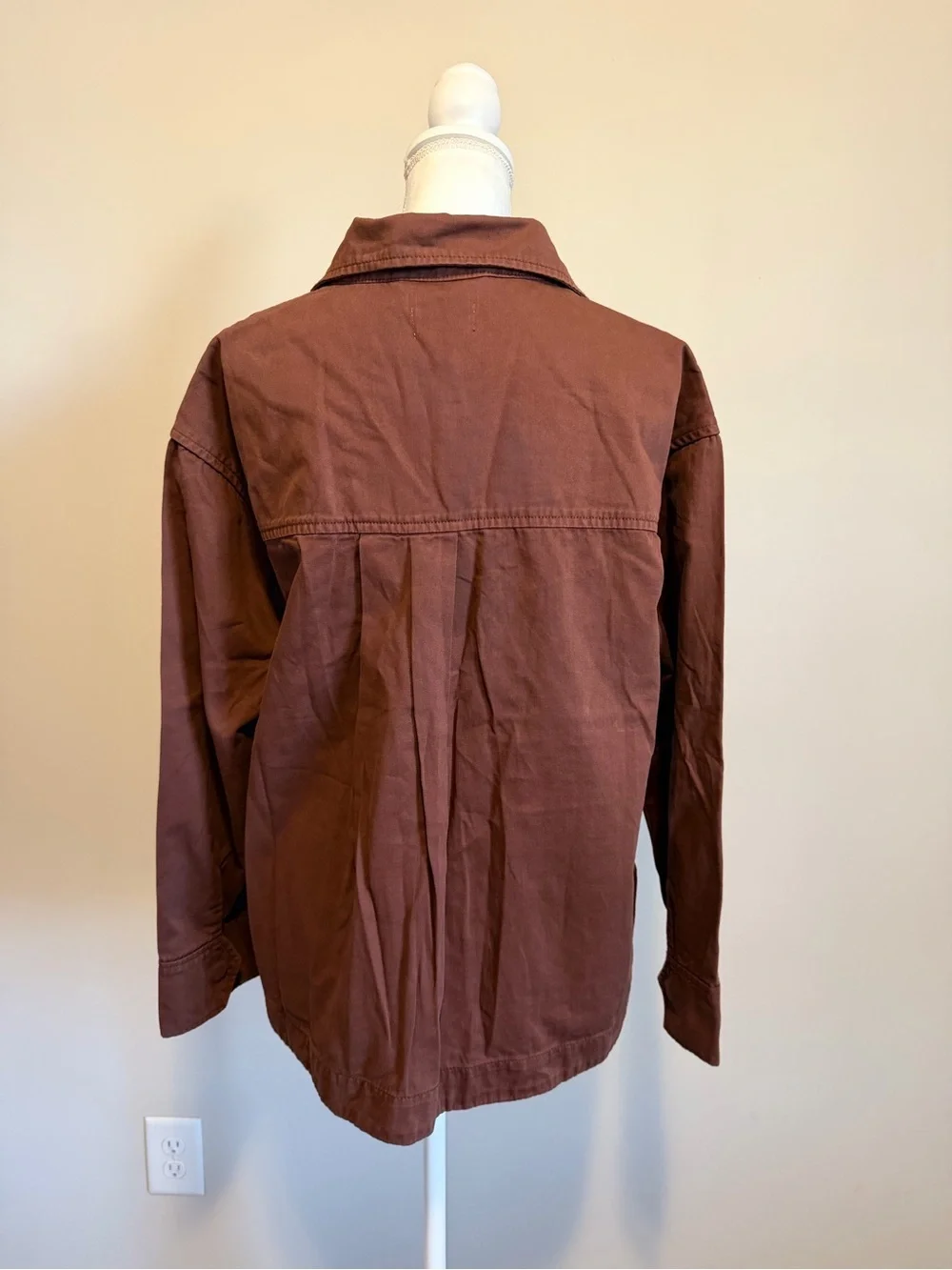 NWT Pistola Jessa oversized Utility jacket in Spice brown full zip Size medium